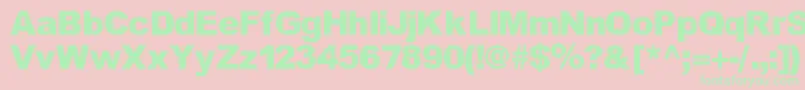 Incite Font – Green Fonts on Pink Background