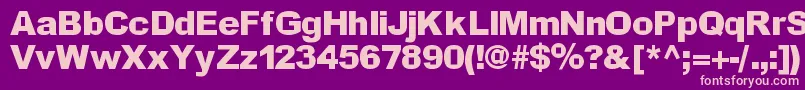 Incite Font – Pink Fonts on Purple Background