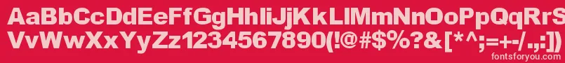 Incite Font – Pink Fonts on Red Background