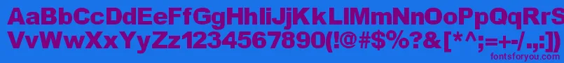 Incite Font – Purple Fonts on Blue Background