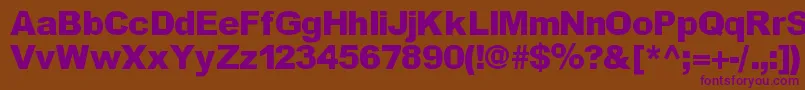Incite Font – Purple Fonts on Brown Background