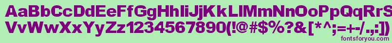Incite Font – Purple Fonts on Green Background