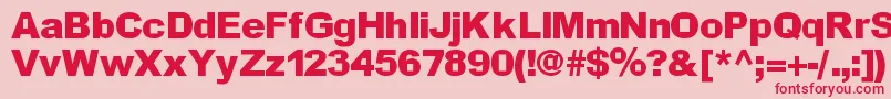 Incite Font – Red Fonts on Pink Background