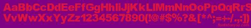 Incite Font – Red Fonts on Purple Background