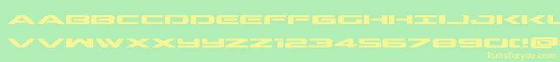 Outriderexpbold Font – Yellow Fonts on Green Background