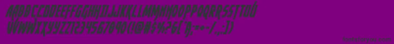 Yankeeclipperital Font – Black Fonts on Purple Background