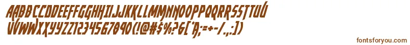 Yankeeclipperital-fontti – ruskeat fontit valkoisella taustalla