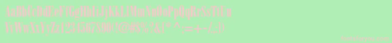 BodonipostercompressedBold Font – Pink Fonts on Green Background