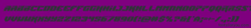 Jumperssuperital-fontti – mustat fontit violetilla taustalla