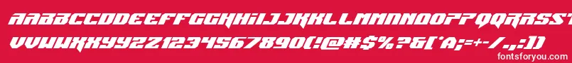 Jumperssuperital Font – White Fonts on Red Background