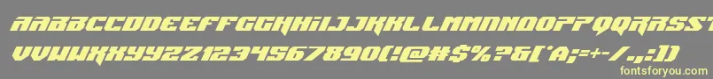 Jumperssuperital Font – Yellow Fonts on Gray Background