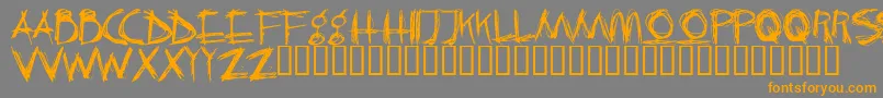 Crazk Font – Orange Fonts on Gray Background