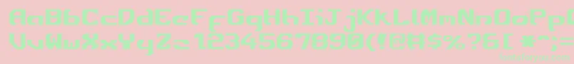 EnsignFlandry Font – Green Fonts on Pink Background