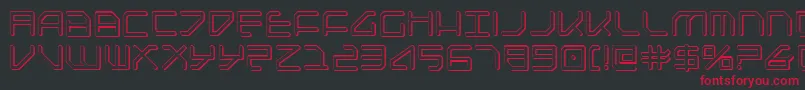 Шрифт FederapolisShadow – красные шрифты на чёрном фоне