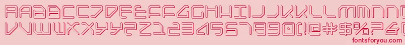 FederapolisShadow Font – Red Fonts on Pink Background