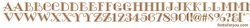 TacomaRegular Font – Brown Fonts on White Background