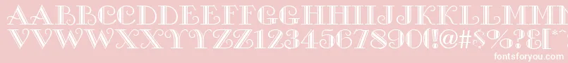 TacomaRegular Font – White Fonts on Pink Background