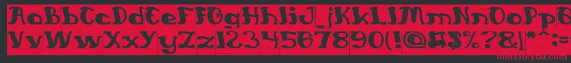 EverlastingSongInverse Font – Red Fonts on Black Background