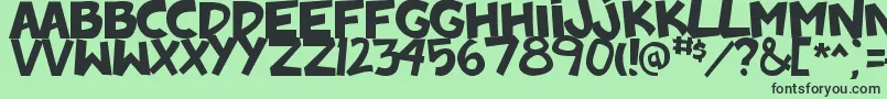 BadonkADonk2 Font – Black Fonts on Green Background