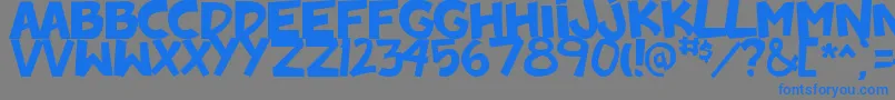 BadonkADonk2 Font – Blue Fonts on Gray Background