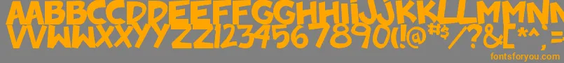 BadonkADonk2 Font – Orange Fonts on Gray Background