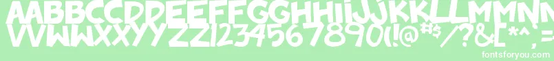 BadonkADonk2 Font – White Fonts on Green Background