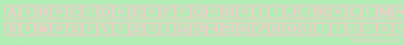 BijouJl Font – Pink Fonts on Green Background