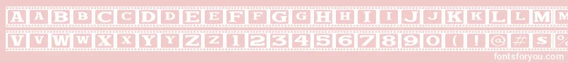 BijouJl Font – White Fonts on Pink Background