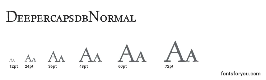 DeepercapsdbNormal Font Sizes