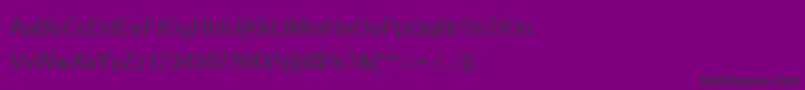 BrowalliaNew Font – Black Fonts on Purple Background