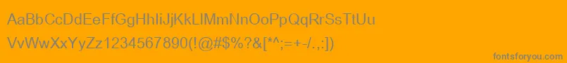 BrowalliaNew Font – Gray Fonts on Orange Background