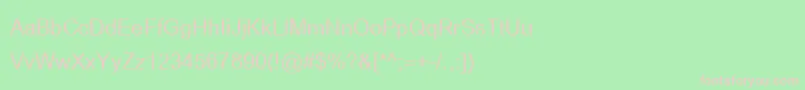 BrowalliaNew Font – Pink Fonts on Green Background