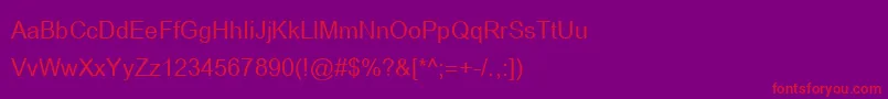 BrowalliaNew Font – Red Fonts on Purple Background