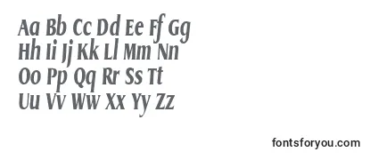 Überblick über die Schriftart GriffoncondensedxtraboldItalic