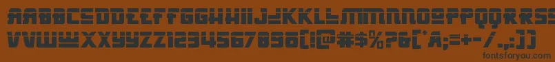 Hongkonghustlelaser Font – Black Fonts on Brown Background