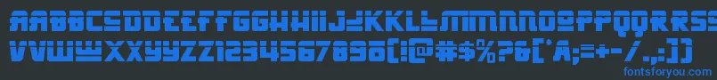 Hongkonghustlelaser Font – Blue Fonts on Black Background