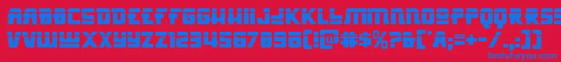 Hongkonghustlelaser Font – Blue Fonts on Red Background