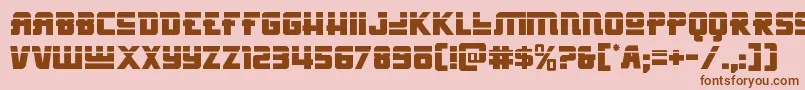 Hongkonghustlelaser Font – Brown Fonts on Pink Background