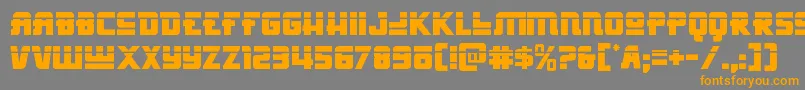 Hongkonghustlelaser Font – Orange Fonts on Gray Background