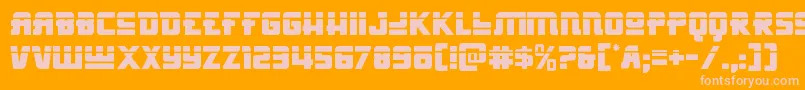Hongkonghustlelaser Font – Pink Fonts on Orange Background