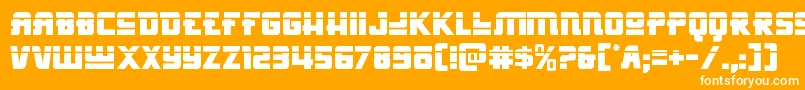 Hongkonghustlelaser Font – White Fonts on Orange Background