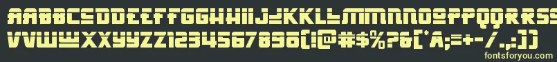 Hongkonghustlelaser Font – Yellow Fonts on Black Background