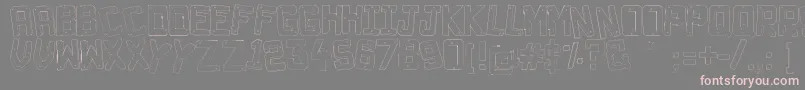 Decade3D Font – Pink Fonts on Gray Background