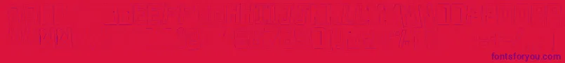 fuente Decade3D – Fuentes Moradas Sobre Fondo Rojo