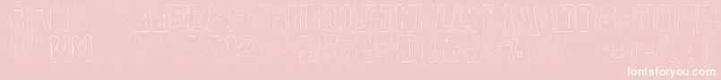 Decade3D Font – White Fonts on Pink Background