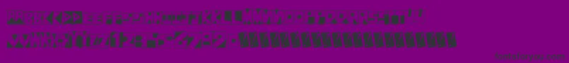 Fantombantum Font – Black Fonts on Purple Background