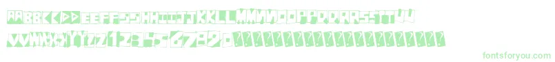 Fantombantum Font – Green Fonts on White Background