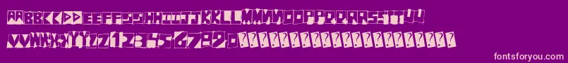 Fantombantum Font – Pink Fonts on Purple Background