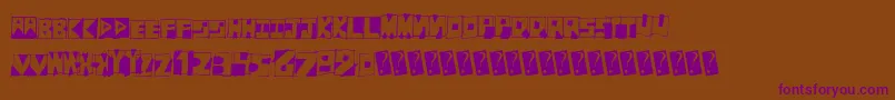 Fantombantum Font – Purple Fonts on Brown Background