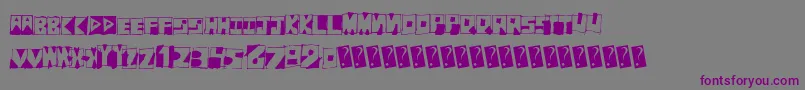 Fantombantum Font – Purple Fonts on Gray Background